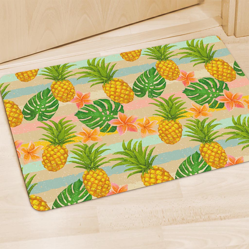 Sand Beach Pineapple Pattern Print Polyester Doormat
