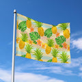 Sand Beach Pineapple Pattern Print Polyester Flag