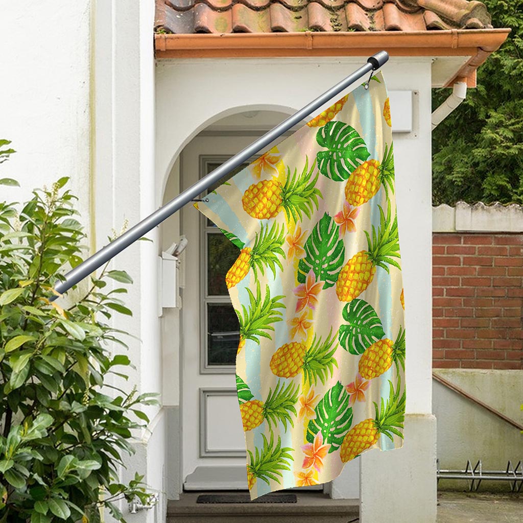 Sand Beach Pineapple Pattern Print Polyester Flag