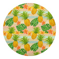 Sand Beach Pineapple Pattern Print Round Blanket
