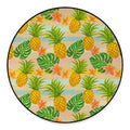 Sand Beach Pineapple Pattern Print Round Floor Mat
