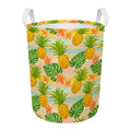 Sand Beach Pineapple Pattern Print Round Laundry Basket