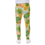 Sand Beach Pineapple Pattern Print Scuba Joggers