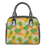 Sand Beach Pineapple Pattern Print Shoulder Handbag