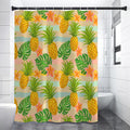 Sand Beach Pineapple Pattern Print Shower Curtain