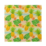 Sand Beach Pineapple Pattern Print Silk Bandana