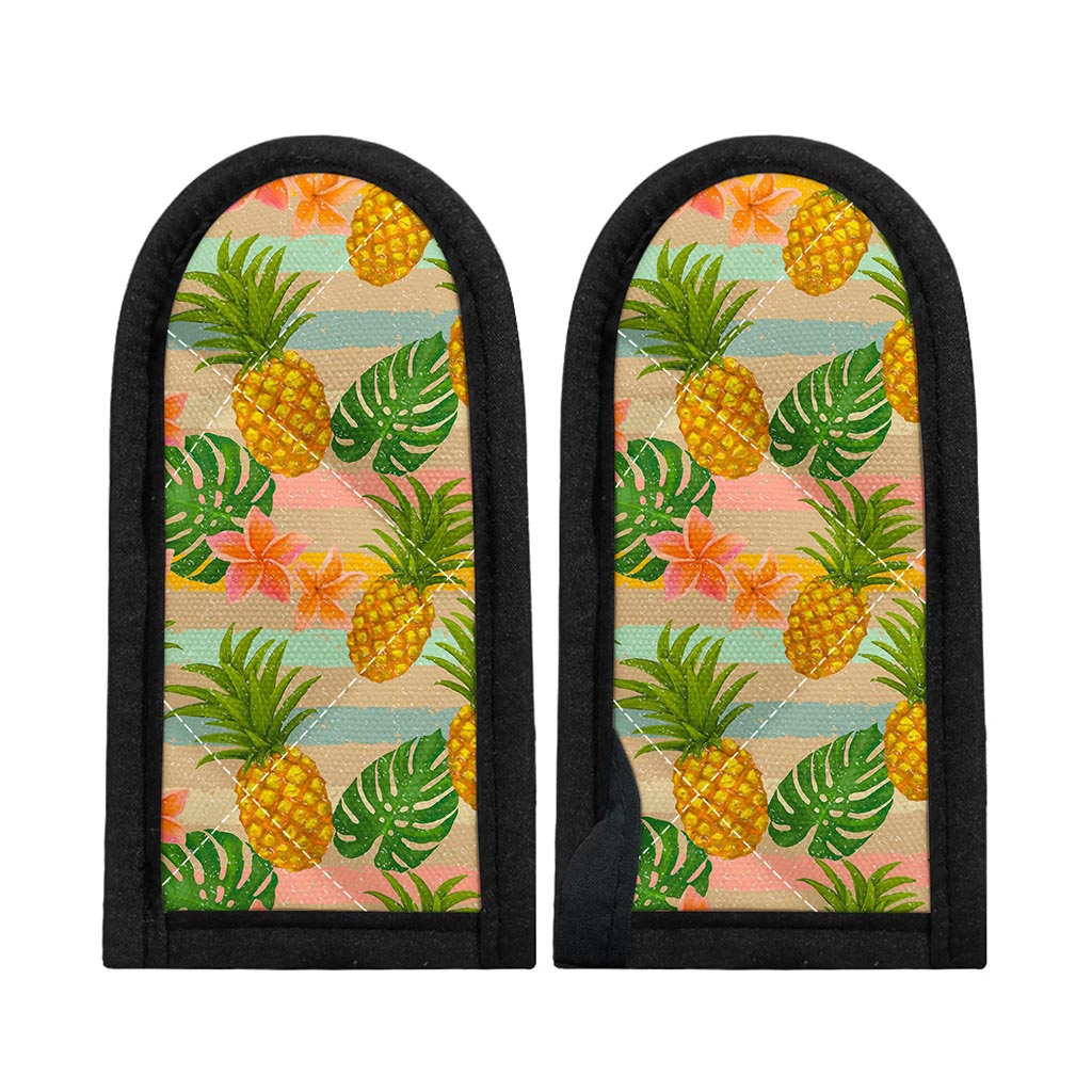 Sand Beach Pineapple Pattern Print Skillet Handle Cover