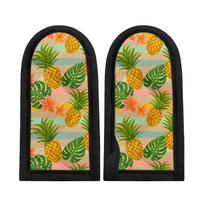 Sand Beach Pineapple Pattern Print Skillet Handle Cover