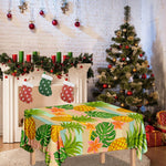 Sand Beach Pineapple Pattern Print Tablecloth