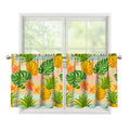 Sand Beach Pineapple Pattern Print Tier Curtains