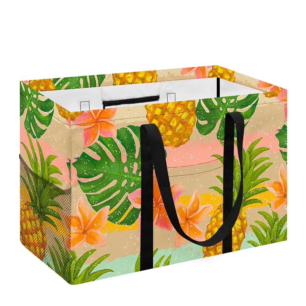 Sand Beach Pineapple Pattern Print Utility Tote Bag