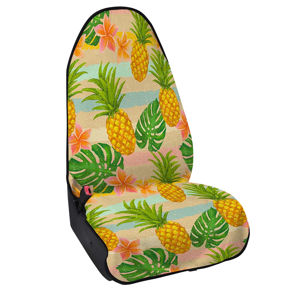 Sand Beach Pineapple Pattern Print Waterproof Car Seat Cover