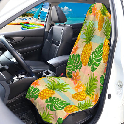Sand Beach Pineapple Pattern Print Waterproof Car Seat Cover