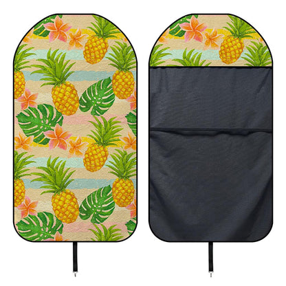 Sand Beach Pineapple Pattern Print Waterproof Car Seat Cover