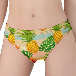 Sand Beach Pineapple Pattern Print Women's Panties