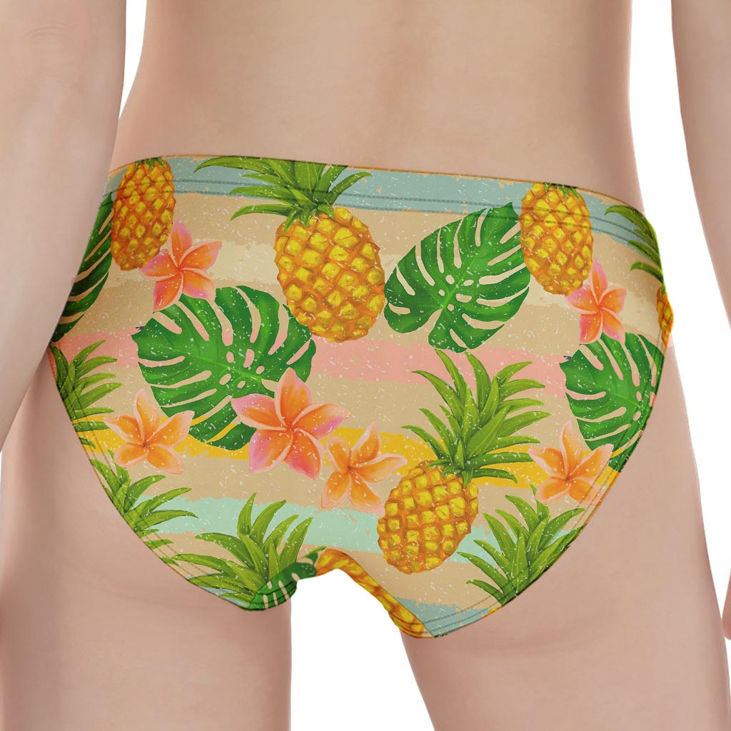 Sand Beach Pineapple Pattern Print Women's Panties