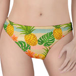 Sand Beach Pineapple Pattern Print Women's Thong