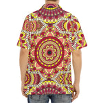 Sangria Mandala Bohemian Pattern Print Aloha Shirt