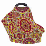 Sangria Mandala Bohemian Pattern Print Baby Seat Cover