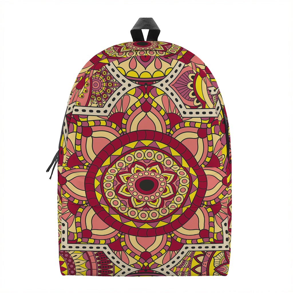 Sangria Mandala Bohemian Pattern Print Backpack