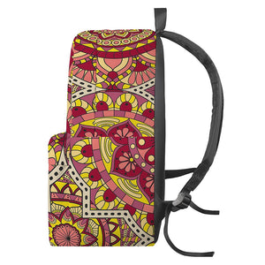 Sangria Mandala Bohemian Pattern Print Backpack