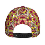 Sangria Mandala Bohemian Pattern Print Baseball Cap