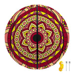 Sangria Mandala Bohemian Pattern Print Basketball