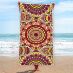 Sangria Mandala Bohemian Pattern Print Beach Towel