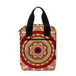 Sangria Mandala Bohemian Pattern Print Bible Tote Bag