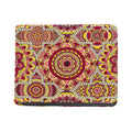 Sangria Mandala Bohemian Pattern Print Bifold Wallet