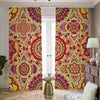 Sangria Mandala Bohemian Pattern Print Blackout Pencil Pleat Curtains