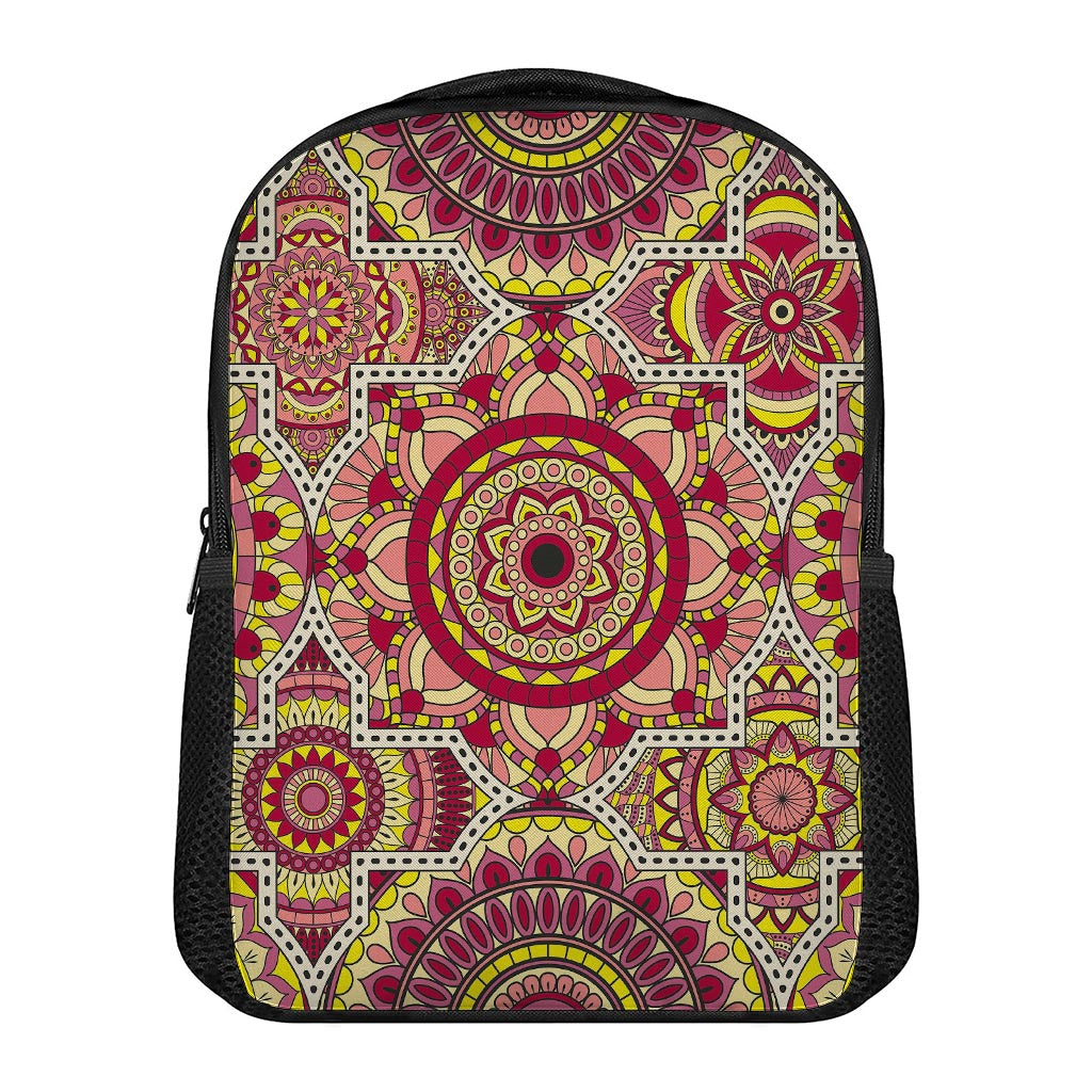 Sangria Mandala Bohemian Pattern Print Casual Backpack