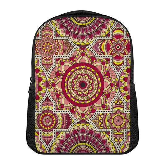 Sangria Mandala Bohemian Pattern Print Casual Backpack