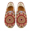 Sangria Mandala Bohemian Pattern Print Casual Shoes