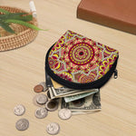 Sangria Mandala Bohemian Pattern Print Coin Purse