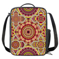 Sangria Mandala Bohemian Pattern Print Crossbody Lunch Bag