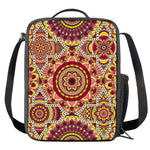 Sangria Mandala Bohemian Pattern Print Crossbody Lunch Bag
