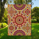 Sangria Mandala Bohemian Pattern Print Garden Flag