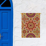 Sangria Mandala Bohemian Pattern Print Garden Flag