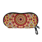 Sangria Mandala Bohemian Pattern Print Glasses Case