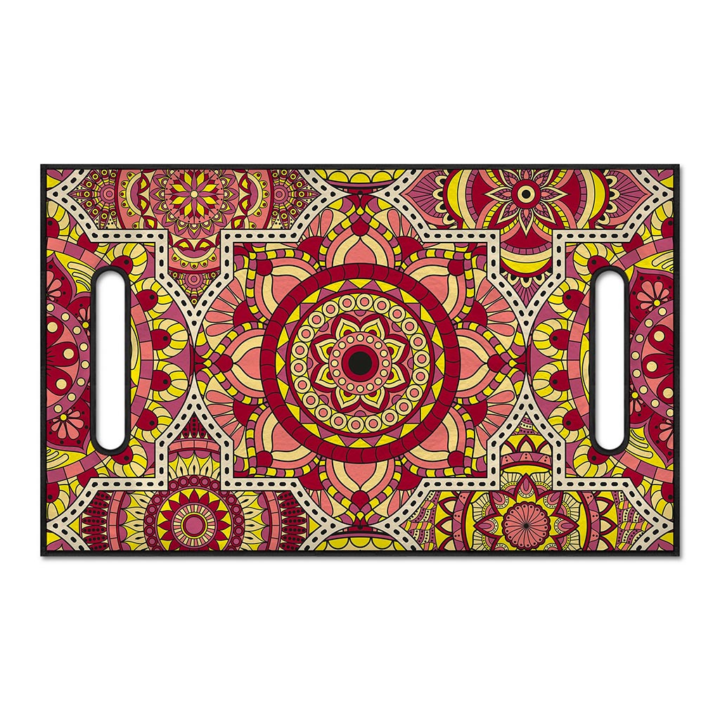 Sangria Mandala Bohemian Pattern Print Golf Cart Seat Cover