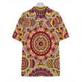 Sangria Mandala Bohemian Pattern Print Hawaiian Shirt