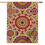 Sangria Mandala Bohemian Pattern Print House Flag