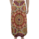 Sangria Mandala Bohemian Pattern Print Lantern Pants