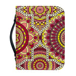 Sangria Mandala Bohemian Pattern Print Leather Bible Cover