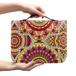 Sangria Mandala Bohemian Pattern Print Leather Bible Cover