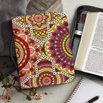 Sangria Mandala Bohemian Pattern Print Leather Bible Cover