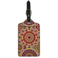 Sangria Mandala Bohemian Pattern Print Luggage Tag