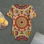 Sangria Mandala Bohemian Pattern Print Men's Bodysuit