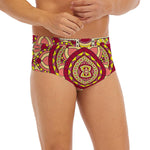 Sangria Mandala Bohemian Pattern Print Men's Briefs